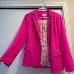 Skies Are Blue Fuchsia Blazer